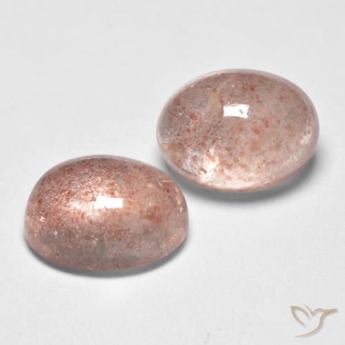 Pedras preciosas de Quartzo Morango Luz rosa natural de 3.29 ct, oval, Translúcido