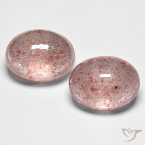 3.31ctw Natural Rosa Profundo Quartzo Morango, oval, Translúcido