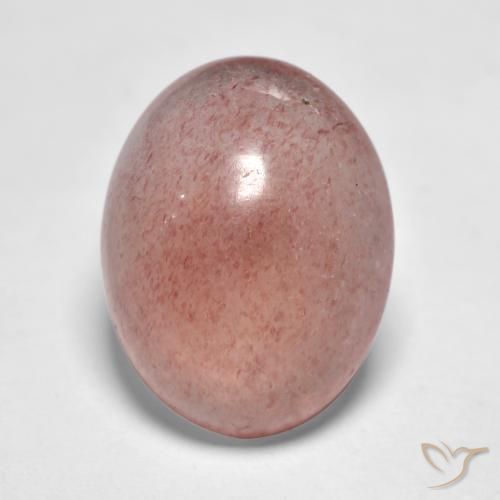7.34ct Natural Tom Rosa Quartzo Morango, oval, Translúcido