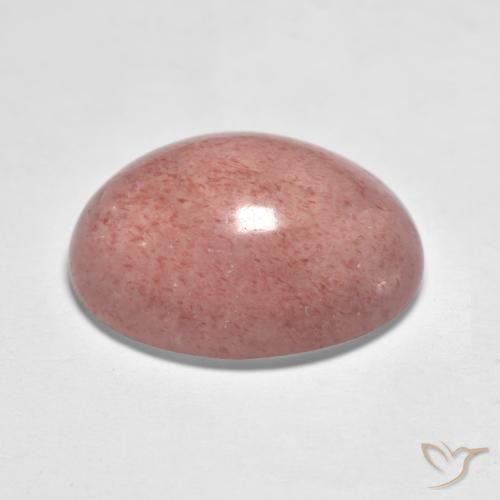 Quartzo Morango Tom Rosa Natural 7.34ct, oval, Translúcido