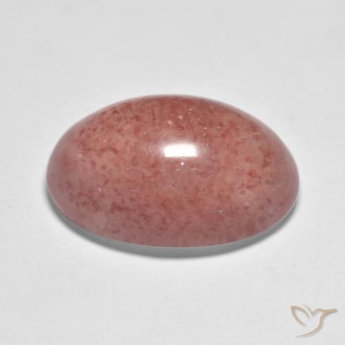 Quartzo Morango Tijolo vermelho Natural 7.41ct, oval, Translúcido