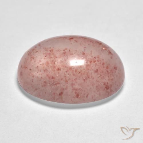 Quartzo Morango Luz rosa Natural 9.24ct, oval, Translúcido