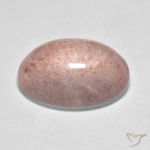 Quartzo Morango Luz rosa Natural 8.14ct, oval, Translúcido