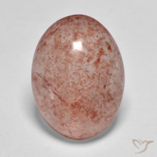 7.92ct Natural Rosa Terroso Quartzo Morango, oval, Translúcido