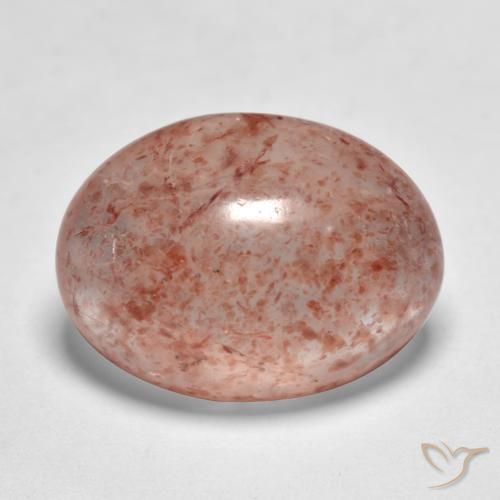 Quartzo Morango Rosa Terroso Natural 7.92ct, oval, Translúcido
