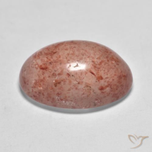 Quartzo Morango Rosa Terroso Natural 7.92ct, oval, Translúcido
