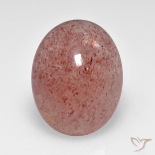 6.80ct Natural Rosa Médio Claro Quartzo Morango, oval, Translúcido