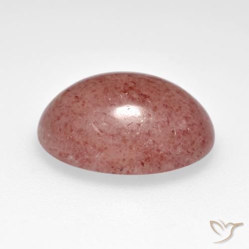 Quartzo Morango Rosa Médio Claro Natural 6.80ct, oval, Translúcido