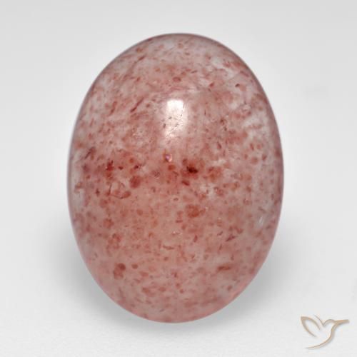 6.60ct Natural Rosa Médio Claro Quartzo Morango, oval, Translúcido