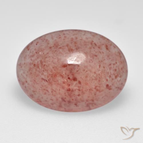 Quartzo Morango Rosa Médio Claro Natural 6.60ct, oval, Translúcido