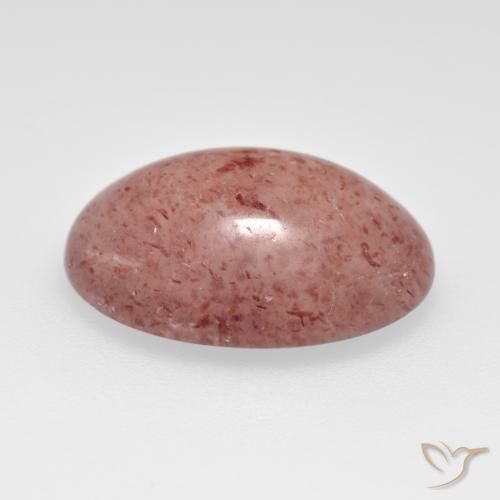 Quartzo Morango Rosa Médio Claro Natural 6.60ct, oval, Translúcido