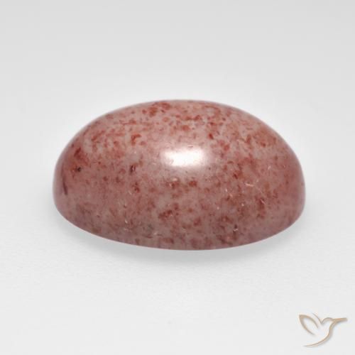 Quartzo Morango Rosa Médio Claro Natural 7.67ct, oval, Translúcido