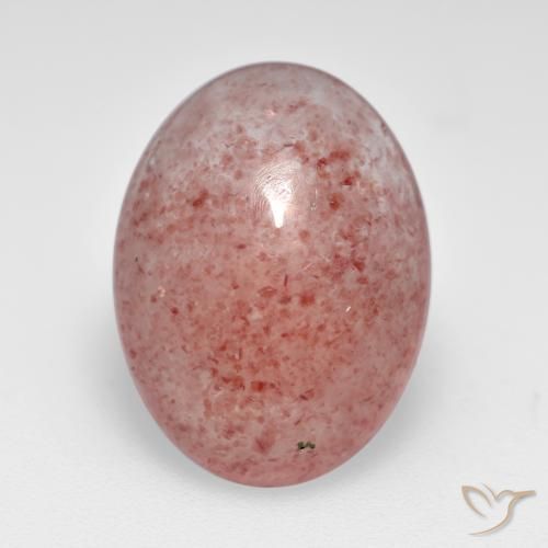 7.12ct Natural Rosa Médio Claro Quartzo Morango, oval, Translúcido