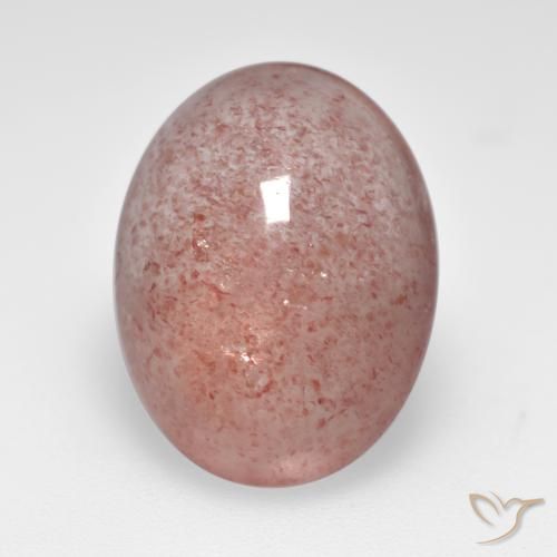 8.33ct Natural rosa médio Quartzo Morango, oval, Translúcido