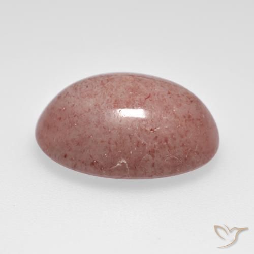 Quartzo Morango rosa médio Natural 8.33ct, oval, Translúcido