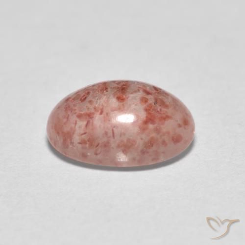 Quartzo Morango rosa médio Natural 0.83ct, oval, Transparente