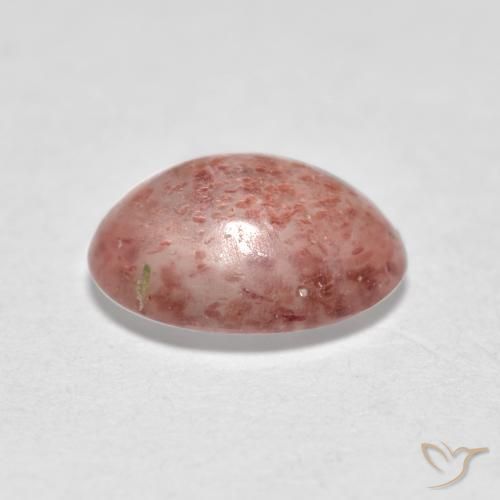 Quartzo Morango Rosa Terroso Natural 0.92ct, oval, Transparente