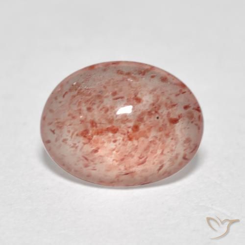 Quartzo Morango rosa médio Natural 0.96ct, oval, Transparente