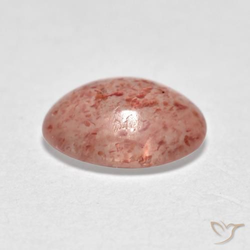 Quartzo Morango rosa médio Natural 0.96ct, oval, Transparente