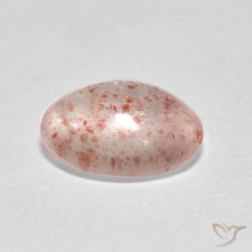 Quartzo Morango Laranja Rosa Natural 1.00ct, oval, Transparente