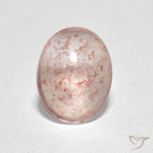 0.92ct Natural Luz rosa Quartzo Morango, oval, Transparente