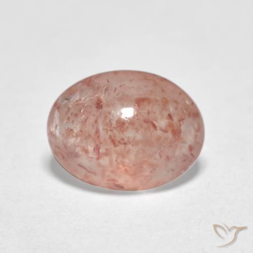 Quartzo Morango rosa médio Natural 0.99ct, oval, Translúcido