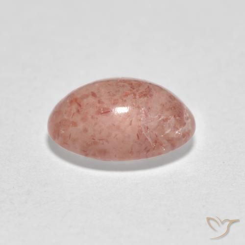 Quartzo Morango rosa médio Natural 0.99ct, oval, Translúcido