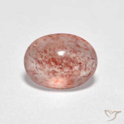 Quartzo Morango rosa médio Natural 0.87ct, oval, Translúcido