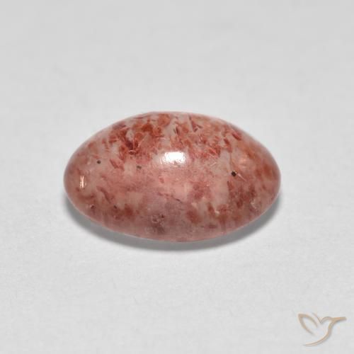 Quartzo Morango rosa médio Natural 1.12ct, oval, Translúcido