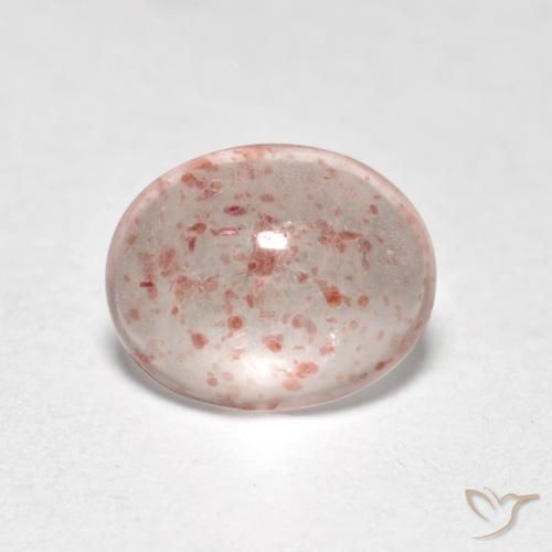 Quartzo Morango Luz rosa Natural 0.90ct, oval, Transparente
