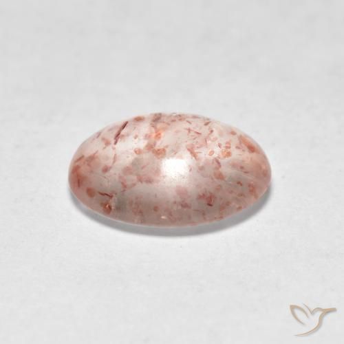 Quartzo Morango Rosa Terroso Natural 0.87ct, oval, Transparente