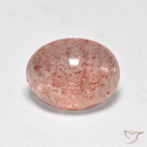 Quartzo Morango Rosa Terroso Natural 1.20ct, oval, Translúcido
