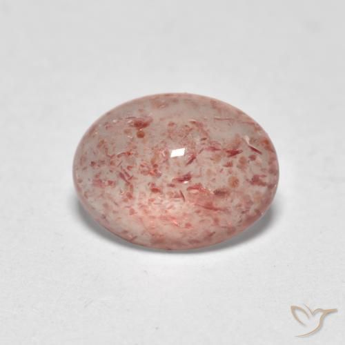 Quartzo Morango Luz rosa Natural 0.89ct, oval, Translúcido