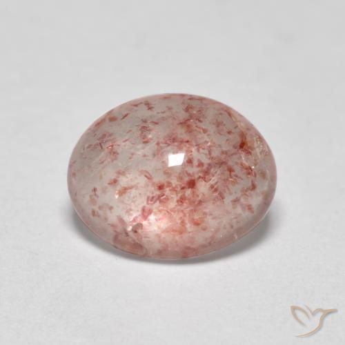 Quartzo Morango Luz rosa Natural 1.02ct, oval, Transparente