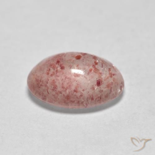 Quartzo Morango rosa médio Natural 1.09ct, oval, Translúcido