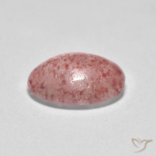 Quartzo Morango Rosa Médio Claro Natural 0.98ct, oval, Translúcido