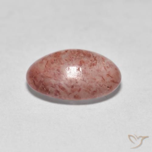 Quartzo Morango Luz rosa Natural 0.93ct, oval, Translúcido