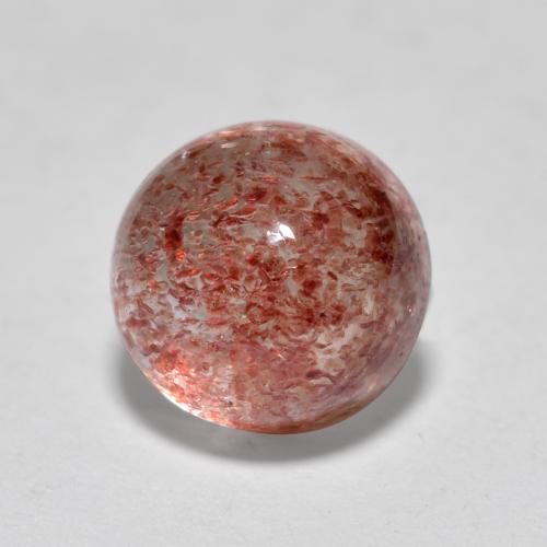 Quartzo Morango rosa rosa Natural 1,95ct, Corte Redondo, Translúcido