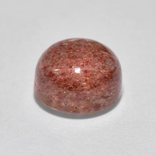 Quartzo Morango rosa rosa Natural 1,95ct, Corte Redondo, Translúcido
