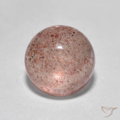 2.61ct Natural Luz rosa Quartzo Morango, Redondo, Translúcido