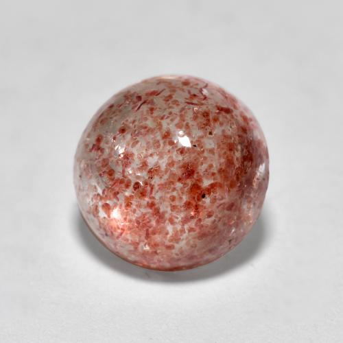 Quartzo morango rosa natural 1,64ct, corte redondo, translúcido