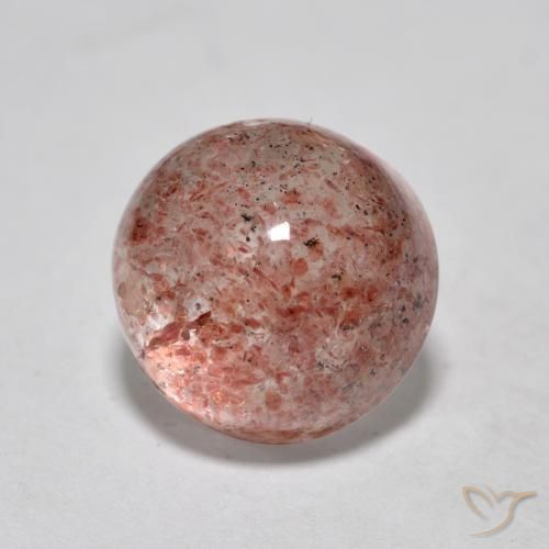 2.90ct Natural rosa rosa Quartzo Morango, Redondo, Translúcido