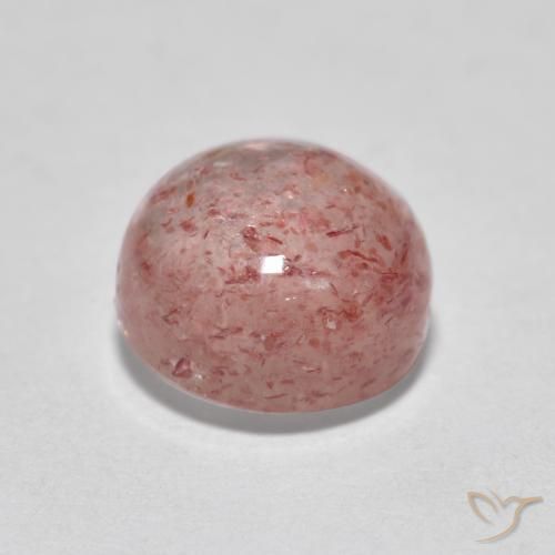 Quartzo Morango Rosa Médio Claro Natural 1.90ct, Redondo, Translúcido