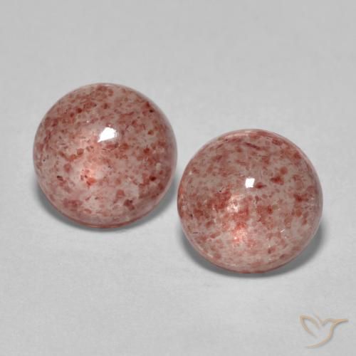3.23ctw Natural rosa médio Quartzo Morango, Redondo, Translúcido