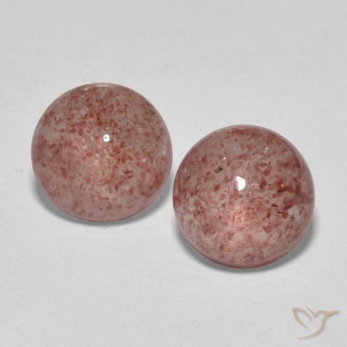 3.33ctw Natural Rosa Profundo Quartzo Morango, Redondo, Translúcido