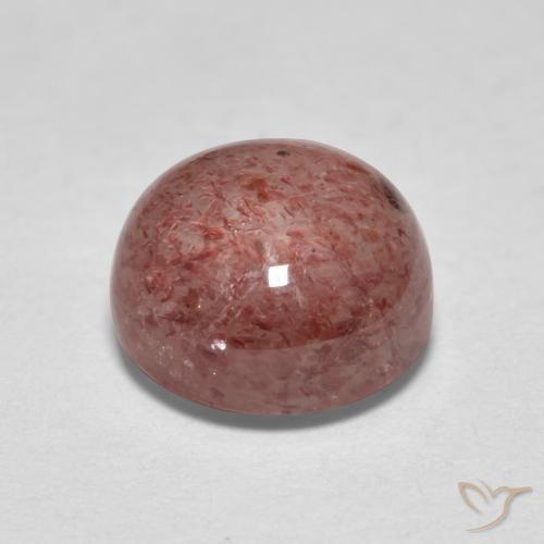 Quartzo Morango rosa rosa Natural 1.86ct, Redondo, Translúcido