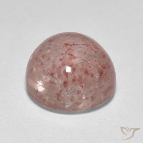 Quartzo Morango Rosa Terroso Natural 1.89ct, Redondo, Translúcido