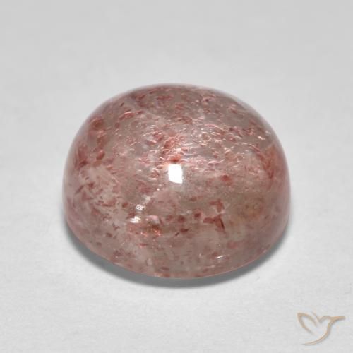 Quartzo Morango rosa médio Natural 2.59ct, Redondo, Transparente