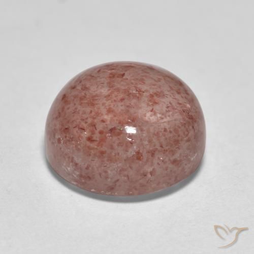 Quartzo Morango Rosa Claro Rosa Natural 3.56ct, Redondo, Translúcido