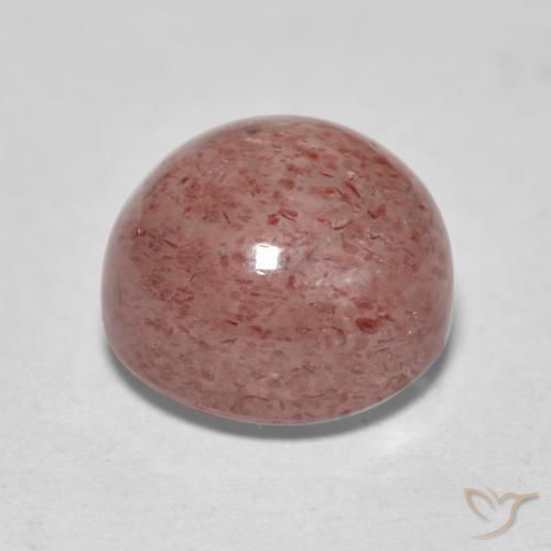 Quartzo Morango rosa médio Natural 2.89ct, Redondo, Translúcido